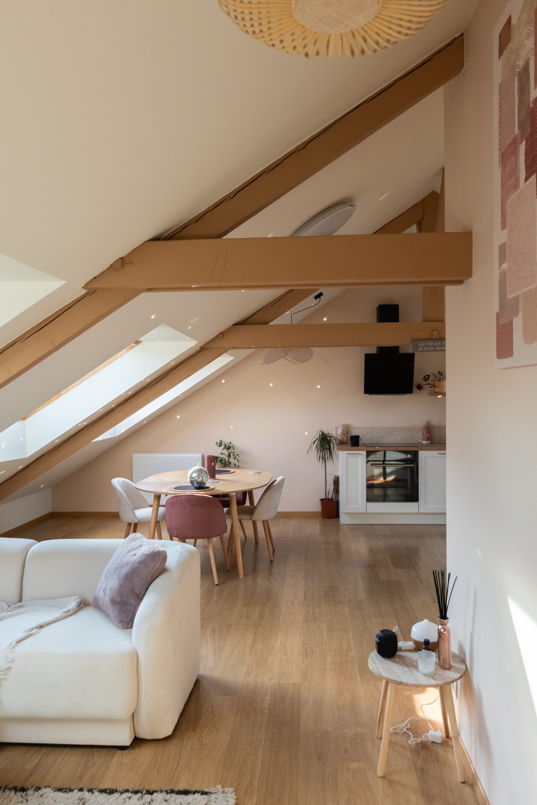 Après travaux - Rénovation d'un appartement sous les toits - Bâtiment ancien - Rennes - Le projet d'Imane