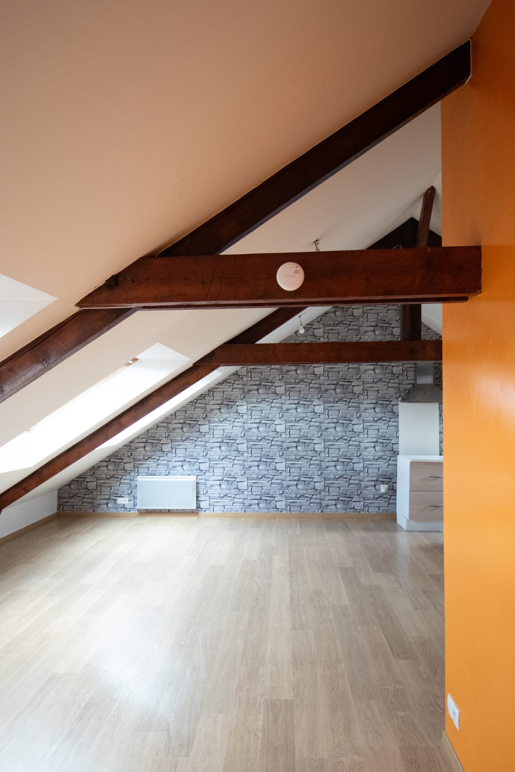 Avant travaux - Rénovation d'un appartement sous les toits - Bâtiment ancien - Rennes - Le projet d'Imane